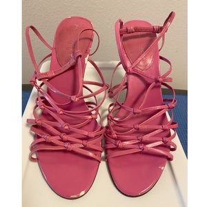 Nine West Strappy Hot Pink Heels